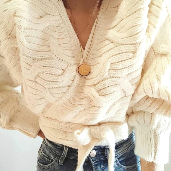 NWT ZARA | Bloggers Fave Cable Knit Sweater Jacket - Picture 9 of 16